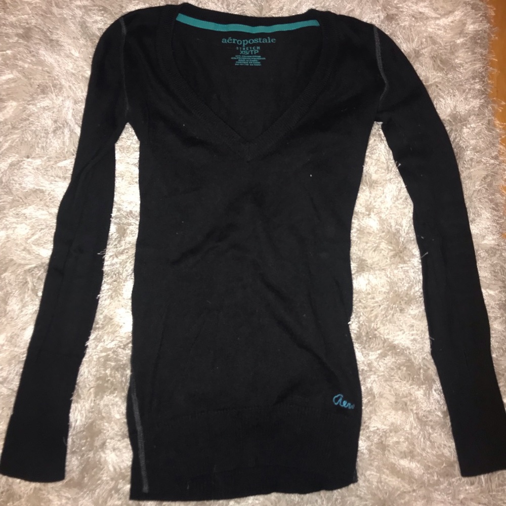 black sweater